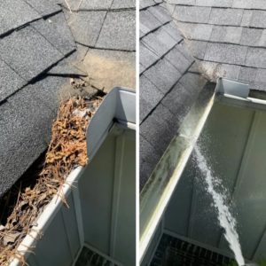 Gutter Cleaning & Downspout Flush